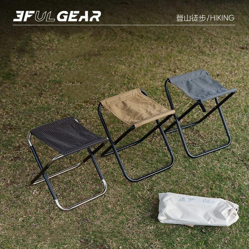 【HODR】3F UL GEAR เก้าอี้พับน้ำหนักเบา เก้าอี้แคมป์ เก้าอี้พกพา อะลูมิเนียมอัลลอย 7075 แข็งแรง ทนทาน 