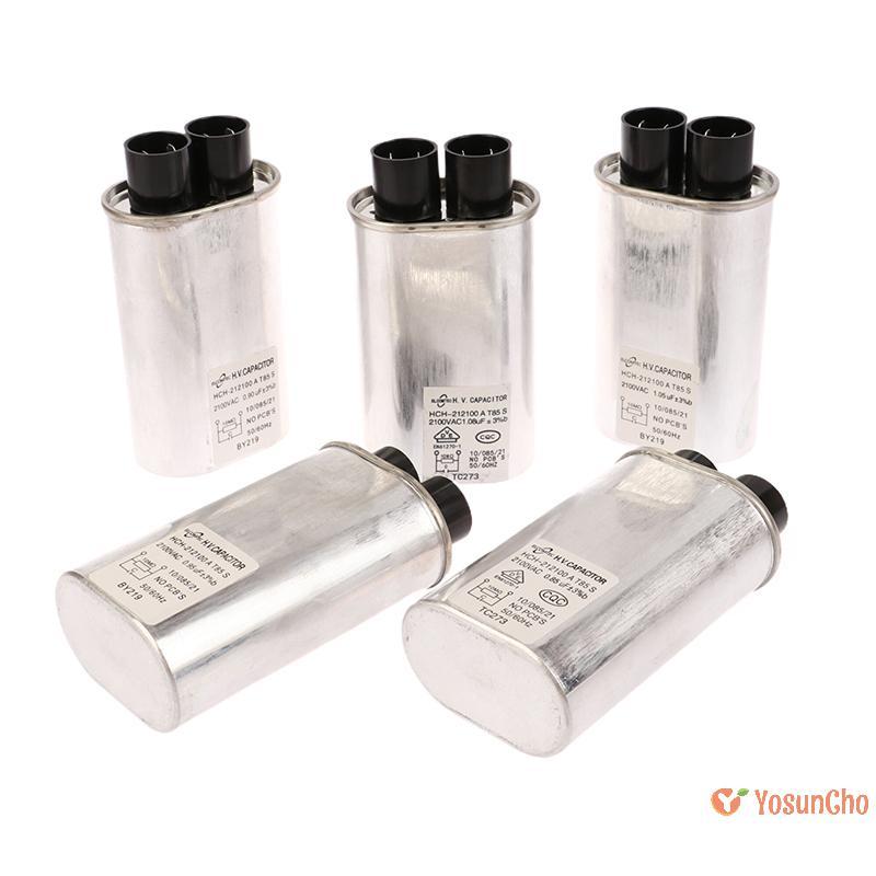 YosunCho] 1 ชิ้นใหม่สําหรับเตาอบไมโครเวฟตัวเก็บประจุอะไหล่ 0.85uF / 0.9uF / 0.95uF / 1.05uF / 1.08uF เตาอบไมโครเวฟตัวเก็บประจุแรงดันสูงใหม่