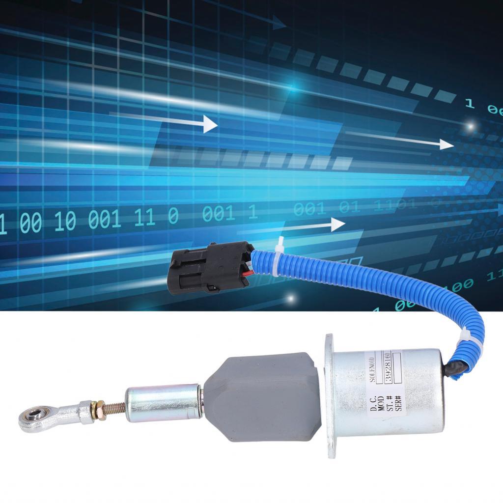 ปิดSolenoid Flameoutวาล์ว 3928160 ปลอดภัยสำหรับCummins 6CTA 8.3L Hyundai SA-4293-12