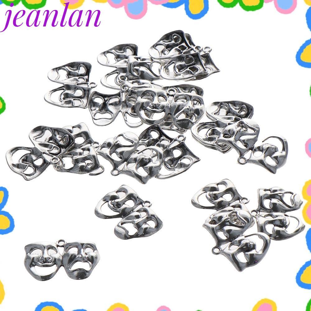 JLAN 20 ชิ้น Happy Sad Charms ลายเรโทรคอมเมดี้และโศกนาฏกรรม จากอะลลอยด์ พร้อมดีไซน์โบราณคล้ายสมัยมาร
