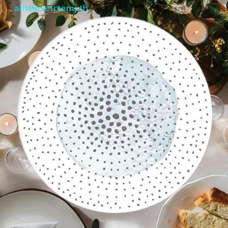 Alittlese 6 ชิ้น/เซ็ต Coasters ทนความร้อนลื่นเครื่องดื่ม Cafe ตกแต่ง 2D FLat Coasters Anti-scalding 