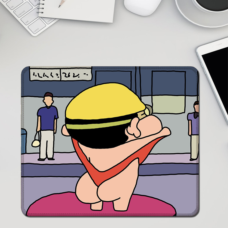 mouse pad anime mouse pad แผ่นรองเมาส์ขนาดเล็กการ์ตูนการ์ตูนญี่ปุ่นใหม่เครยอนชินจังแผ่นรองยางซักได้ห