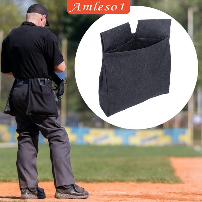 [Amleso1] Umpire Ball Bag Baseball Softball Umpire Pouch กระเป๋าผู้ตัดสินแบบพกพา Tough วัสดุโพลีเอสเ