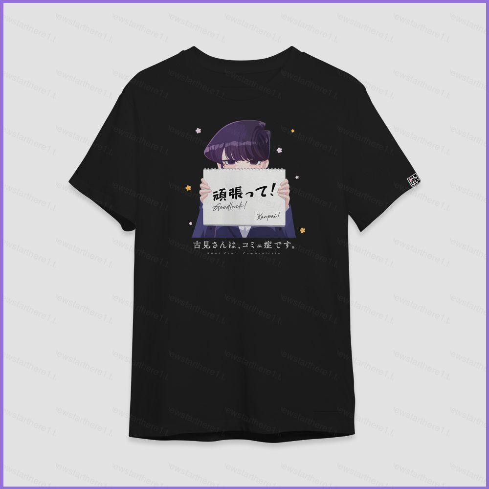 เสื้อยืดอนิเมะ Komi Cant Communicate แขนสั้น แบบ_unisex ลายสนุกใส่สบาย SN1