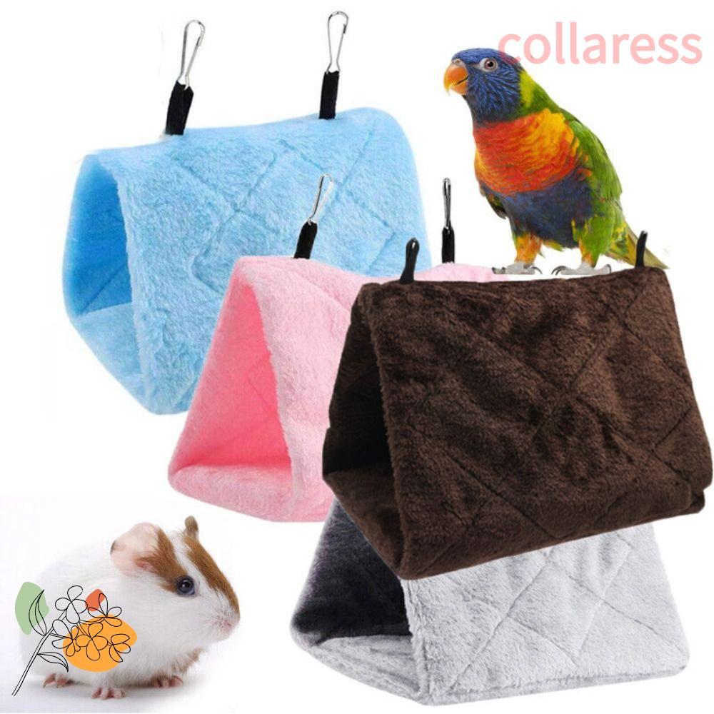 COLLARESS เต็นท์นกแก้ว Sleep Happy Pure Color Plush Hang Cave Bed