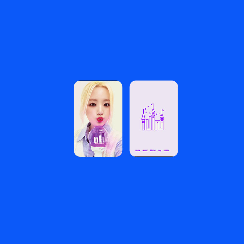 ((G) I-DLE Supporter Light lightstick pouch ver2.0 สุ่ม Photocard โปสการ์ดสินค้า ins