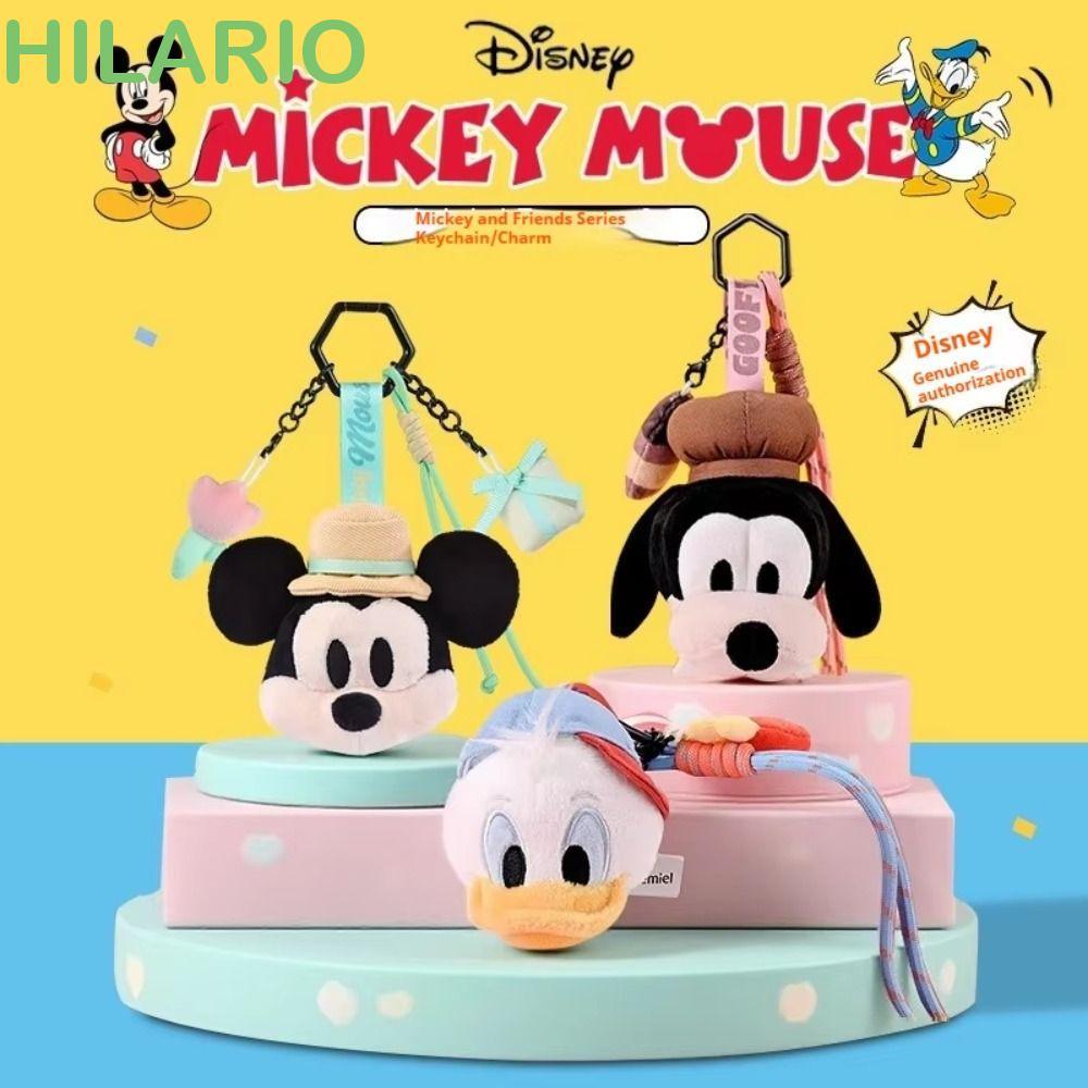 HILARIO Mickey Mouse Family Plush Toy, Collectible Mickey Family Series Mickey Minnie Plush พวงกุญแจ