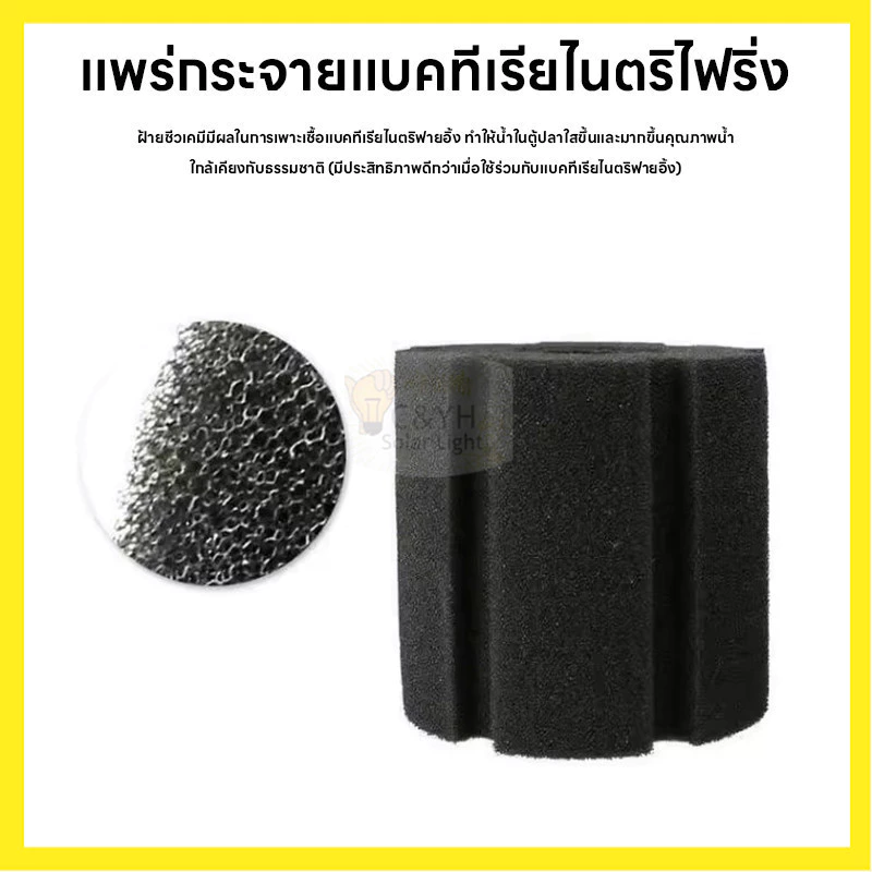 【ลดราคาพิเศษ】 กรองฟองน้ำตู้ปลา ฟองน้ำกรองชีวภาพ ฟองน้ำกรองละเอียด น้ำใส ปลาแข็งแรง 💧 thumbnail 7