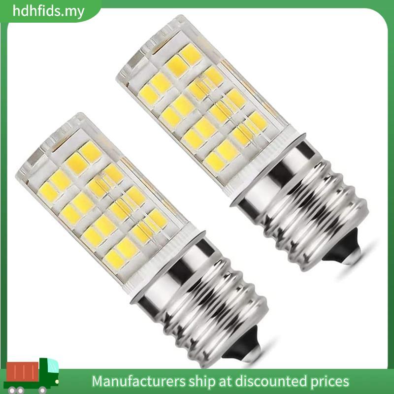2 แพ็ค 4W หรี่แสงได้ LED E17 หลอดไฟเตาอบไมโครเวฟ , เดย์ไลท์ 6000K 40W ฮาโลเจนแสงเทียบเท่า, หลอดไฟ LE