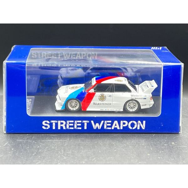 Street Weapon 1:64  
BMW E30 M3 LTO Modified Diecast Model. 
DTM Racing Livery