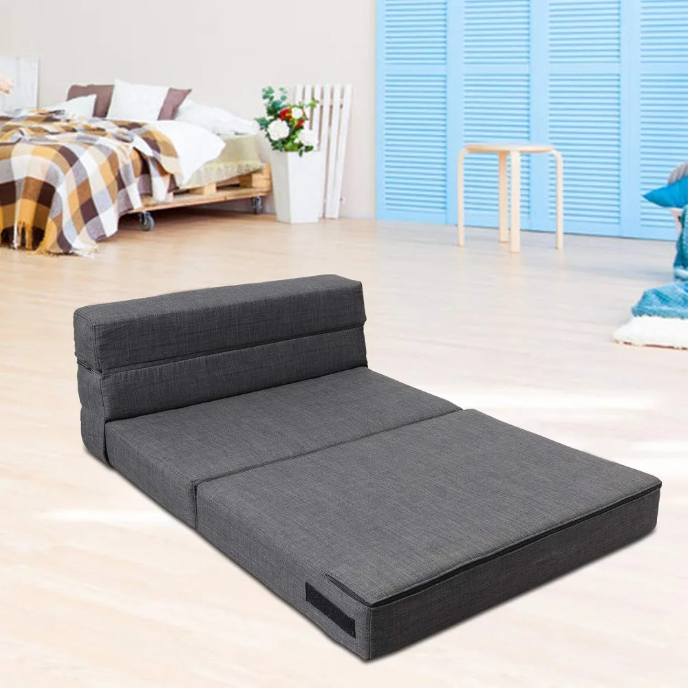 อินเทรนด์ 4 In 1 Convertible Memory Foam เตียงโซฟาหมอน, Futon Sleeper เก้าอี้ Guest Bed และพับโซฟา, 