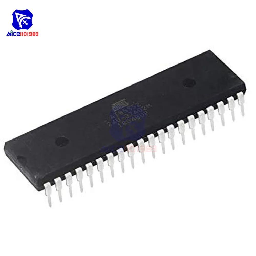 Diymore ชิป IC AT89S52 AT89S52-24PU Atmel Microcontroller DIP-40 วงจรรวมเดิม