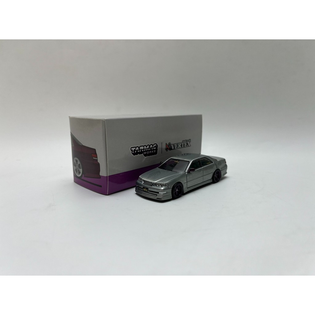 TARMAC WORKS 1/64 Toyota Mark II JZX100 Cable Alloy Car Model, Car Model Brand New State, 230 จัดส่ง