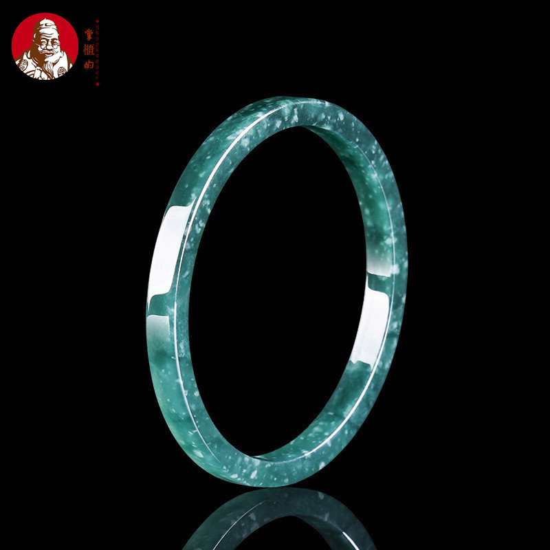 ((ใบรับรองรวม) ธรรมชาติกสินค้าหยกสีฟ้าน้ําสแควร์สร้อยข้อมือแหวนหยกสร้อยข้อมือน้ําแข็งผู้ชายที่ไม่ซ้ํากันผู้หญิงสไตล์สร้อยข้อมือคู