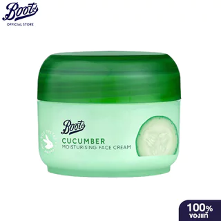 Boots Cucumber Moisturising Face Cream 100Ml บู๊ทส์ คิวคัมเบอร์ มอยเจอร์ไรซิ่ง เฟซ ครีม 100มล.