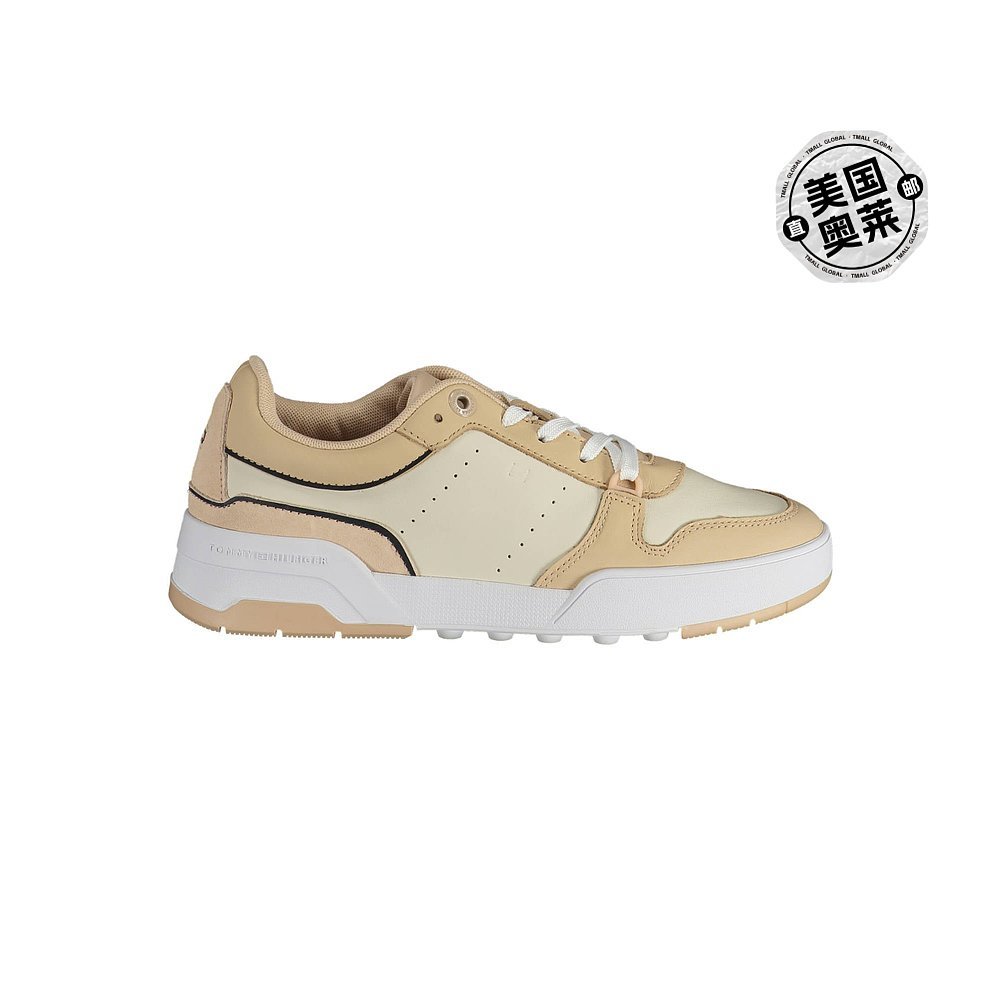 Tommy Hilfiger รองเท้าผ้าใบผู้หญิง-สีเบจ [American Olay] Straight Hair