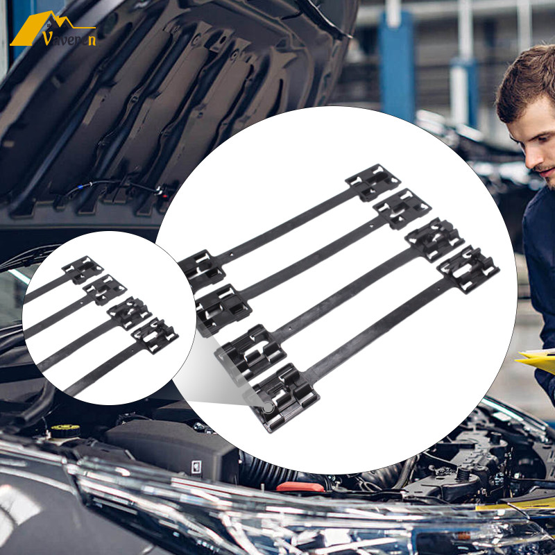 [Vaveren] 4x Side Skirt Strip Clamps Side Skirt/ Trim Clips อุปกรณ์ตกแต่งรถยนต์ Premium Clamp Strips