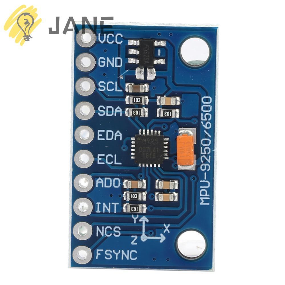 JANE เซ็นเซอร์ 9 แกน, 9 แกน 16 บิต Gyroscope โมดูลเซนเซอร์ MPU-9250 GY-9250 3-5V เซ็นเซอร์แม่เหล็ก D