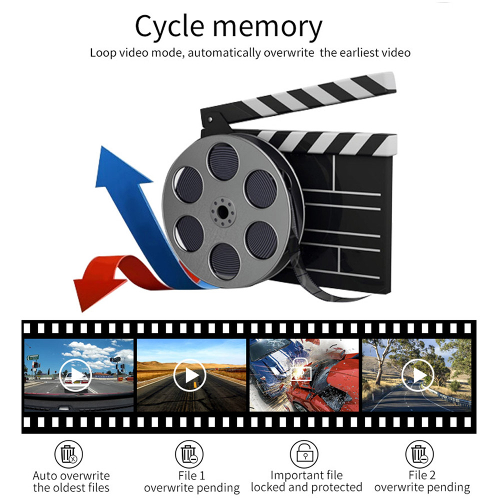 ADAS 1080P WIFI Dash Cam DVR Dash กล้องรถ WIFI Dash Cam A