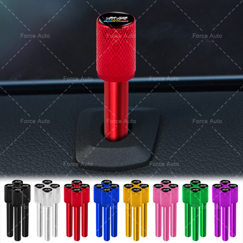 1/4pcs อลูมิเนียมภายในรถลูกบิดประตู Pin Car Security Pins ประตูล็อคสําหรับ Honda Mugen INSPIRE XR-V 