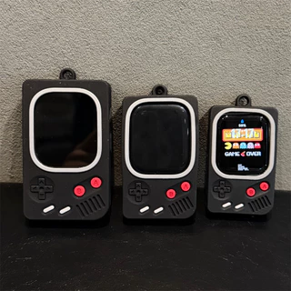 การ์ตูนเกมคอนโซลซิลิโคนนุ่มสําหรับ แอปเปิล ฉันดู ชุด พิเศษ iWatch Series Ultra 11 10 9 8 7 6 SE 5 4 3 2 42 มม.49 มม.46 มม.41 มม.45 มม.40 มม.44 มม.38 ไนลอนคอแขวนยาวเชือกตกแต่งอุปกรณ์เสริม