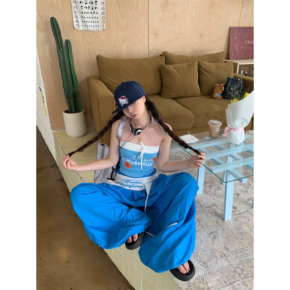 🍒Evelyn🍒เสื้อกล้าม เสริมฟองน้ำทรงรัดรูป สีสดใส ลายดอกไม้ เสื้อเกาะอก สไตล์เกาหลี ใส่สบาย ผ้านิ่ม พร้อมส่ง - รูปที่ 4