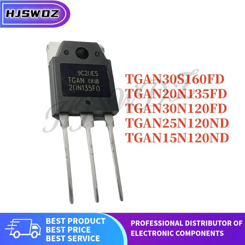 5PCS TGAN25N120ND TGAN20N135FD TGAN30S160FD TGAN30N120FD TGAN15N120ND TO-3P Field Effect ทรานซิสเตอร