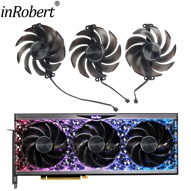 IiRTX4080 4090 ใหม่ 90 มม.TH9520B2H-PCB01 พัดลมระบายความร้อนสําหรับ Palit GeForce RTX 4080 4090 Game