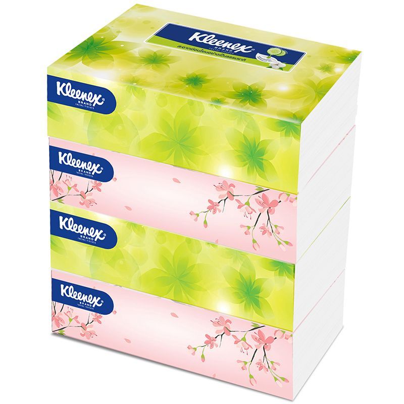 คลีเน็กซ์เนเชอรัลซอฟท์บ็อกซ์ 110แผ่น แพค 4 Kleenex Natural Soft Box 110sheets Pack 4 [หมายเลขบาร์โค้ด 8888336013985 ]