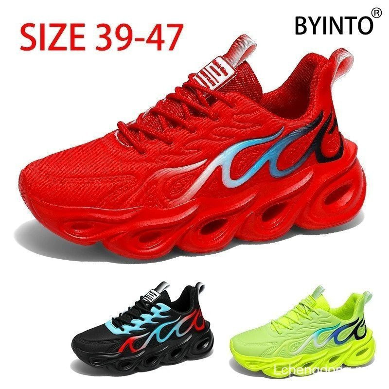 ขนาดใหญ่ 39-47 แพลตฟอร์มผู้ชายกีฬารองเท้าวิ่ง Breathable Gym Trainers หนาใบมีด Chunky รองเท้าผ้าใบฟิ