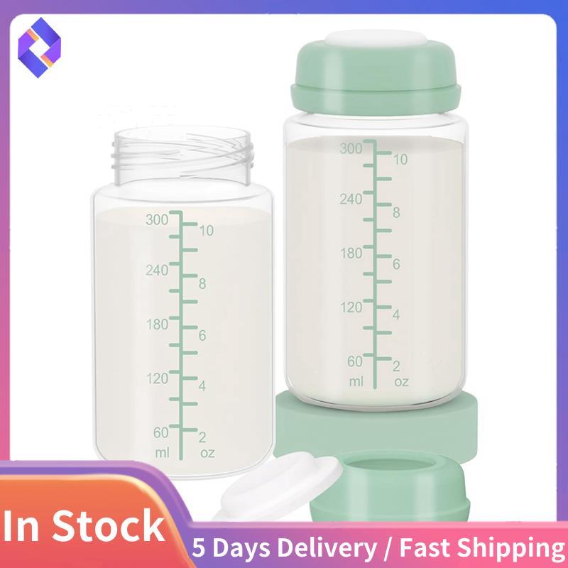 Breastmilk ขวด 10oz(2 ชิ้น) หน้าแปลนปากกว้างสําหรับ SpectraS1 S2 9 Plus /Motif Luna/Others, ภาชนะนมแ