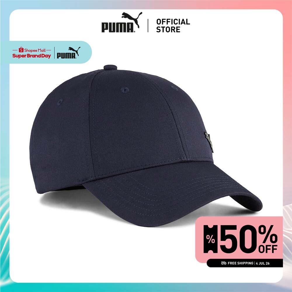PUMA ESS METAL PUMA CAT BB Cap หมวกเบสบอล ESS Metal PUMA Cat Navy - 02599406