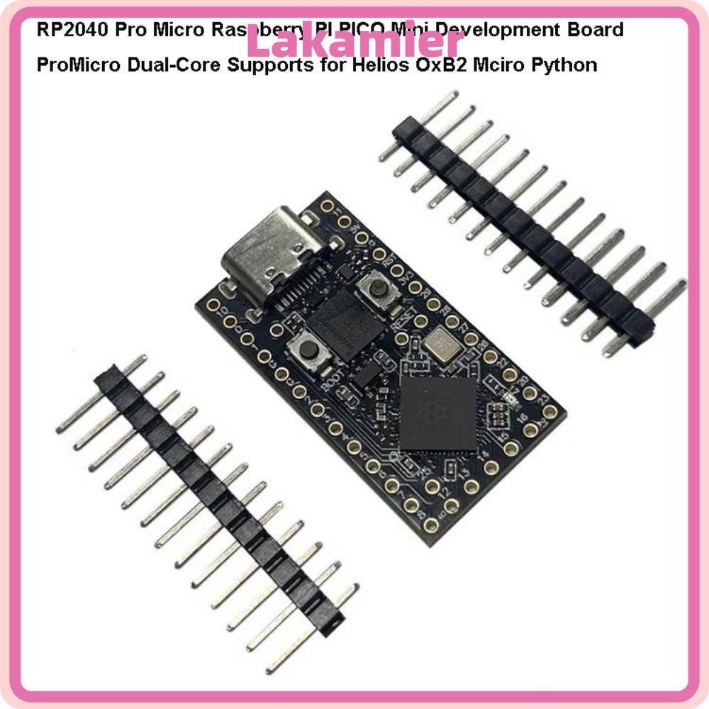 LAKA RP2040 Micro Raspberry, พลาสติก/โลหะ USB 5V PI PICO Mini Development Board, สีดํา 33mm*18mm Hel