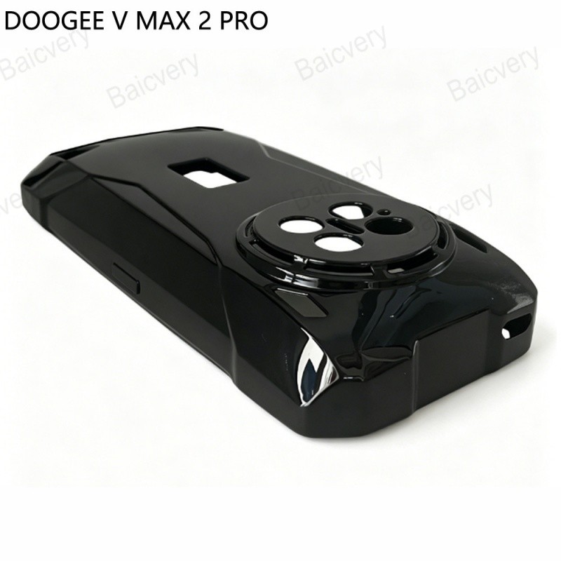 เคสหลังแบบนุ่มสําหรับ Doogee V MAX 2 Pro สีดําใสใสป้องกันฝาหลัง TPU