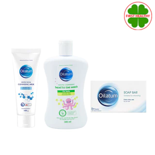 Oilatum Gentle Cleansing Head to Toe Wash 300 ml / Soothing Moisture Rich Cream 200g
