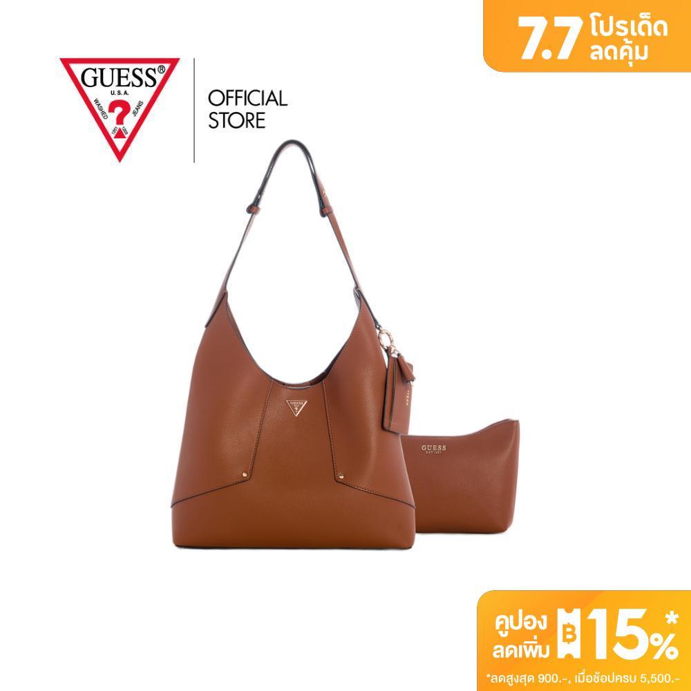 GUESS กระเป๋า รุ่น BG991402 DARCY HOBO สีน้ำตาล