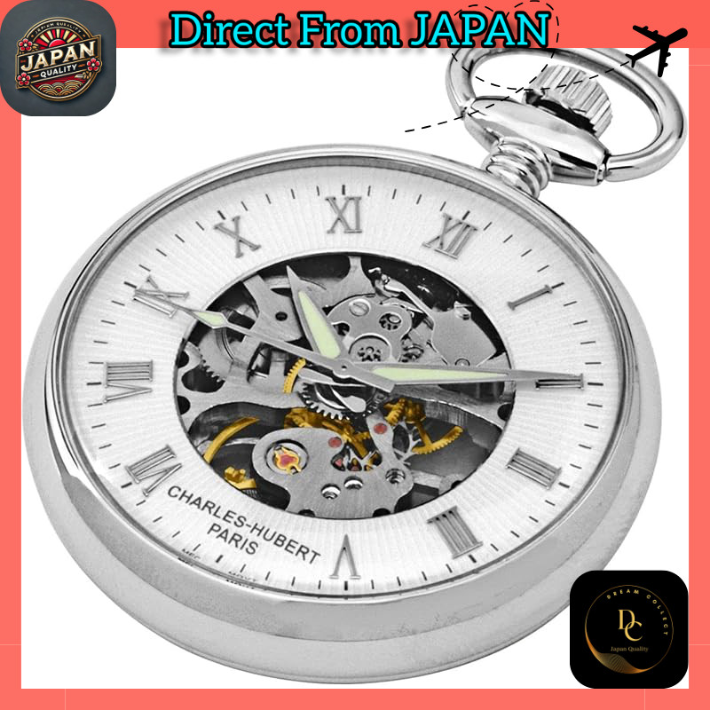 Charles-Hubert Open-Face Manual Wind Pocket Watch 3673 [Authorized Import]