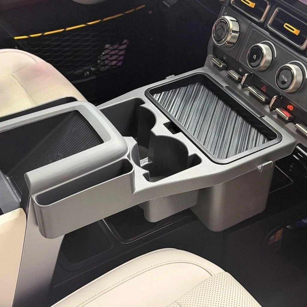 I CAR V23 Central Control กล่องเก็บของขยายด้านหน้าที่เก็บที่วางแก้วน้ําดัดแปลงเครื่องมือที่มีประโยชน