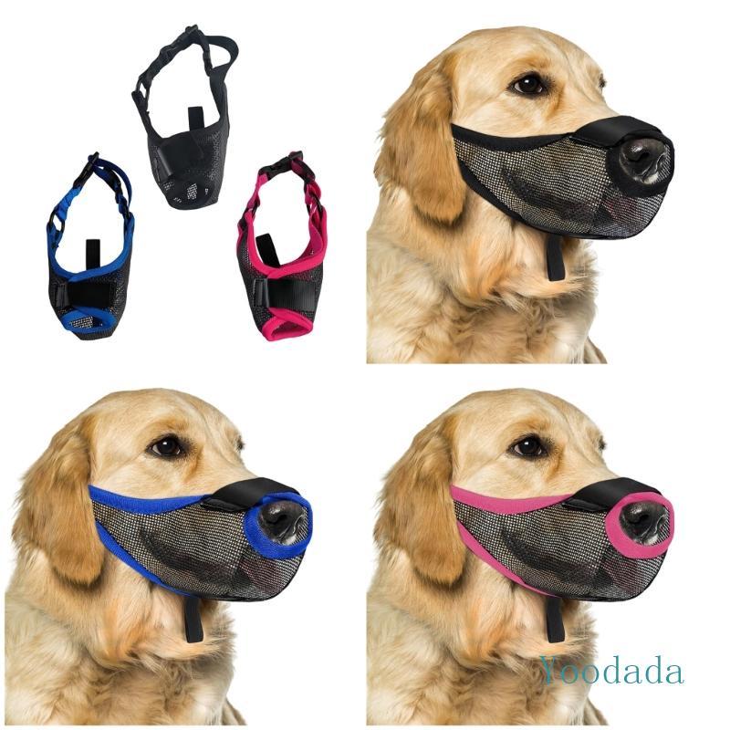 Yoo Pet Mesh Muzzle Dogs Gentle Mouth Protections Againstating Proof Pet Mouthpiece Pet Safety