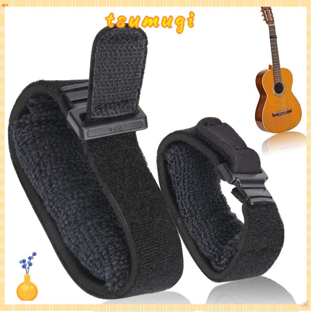 TSUMUGI กีตาร์ Fret Wrap, ปรับเบส Ukulele String กีตาร์ String Mute Damper, แบบพกพาลดเสียงรบกวนเครื่