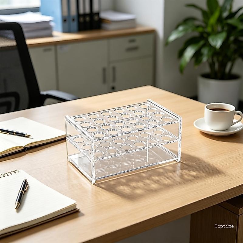 Top Clear Lab Tube Holder Bracket Holder Tube Stand Desktop Rack