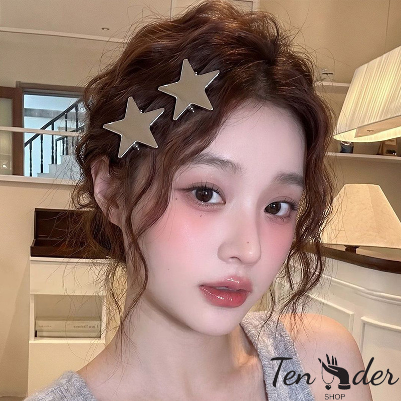 COD-ส่งเร็วจากไทย🎀กิ๊บติดผมรูปปากเป็ดสำหรับผู้หญิง ลายดาว โลหะ ดีไซน์เก๋ไก๋ เงาวาว สำหรับติดผมหน้าม้าด้านข้าง