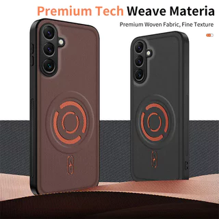 เหมาะสําหรับ Samsung A06 A07 A26 A17 A37 A54 A55 A56 A57 เคสโทรศัพท์, anti-drop tech เนื้อผ้าแม่เหล็กหนังเนื้อฝาครอบป้องกัน