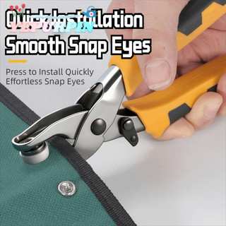 YEPURPIN Snap Fastener การตั้งค่าคีม,มือถือ Heavy Duty รูตาไก่ Punch เครื่องมือ,ใช้งานง่ายลื่นจับโลหะ Air Hole Rivet Plier สําหรับงานฝีมือหนัง DIY โครงการ