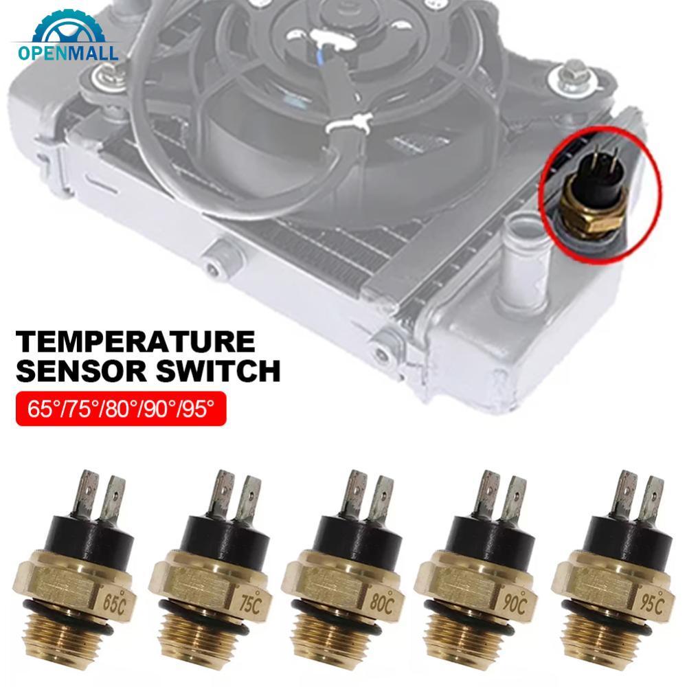 OPENMALL M16 65/75/80/90/95 ทองแดงรถจักรยานยนต์ Water Temp Sensor หม้อน้ํา Coolant พัดลมอุณหภูมิน้ํา Thermostat สวิทช์ A5U9