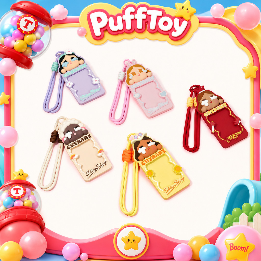 [open bag] POPMART CRYBABY SHINY SHINY Series Card Holder Mystery Box ฟิกเกอร์ของเล่น