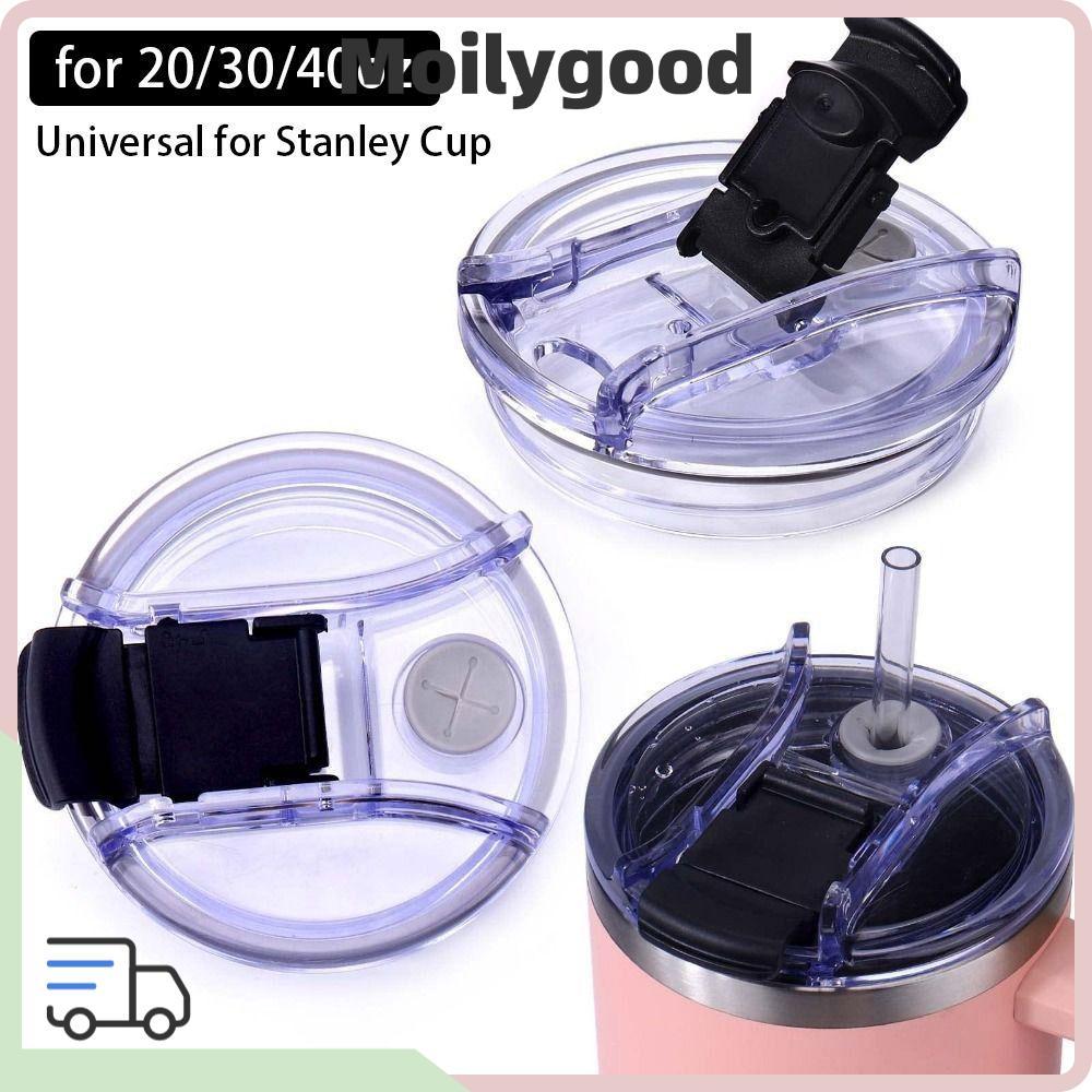 MOILYTH ฝาครอบขวด 1 ชิ้น, 20/30/40 ออนซ์ Themos Tumbler Cup Cap, สําหรับถ้วยพร้อมที่จับ Splash Proof ฝาปิดพลาสติกหลากสี