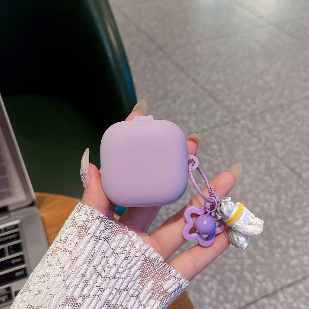 ใหม่ซิลิโคนสีม่วงหูฟังสําหรับ Samsung Galaxy buds4/Galaxy buds4 pro/Buds2PRO/Buds Live/Buds pro/Buds