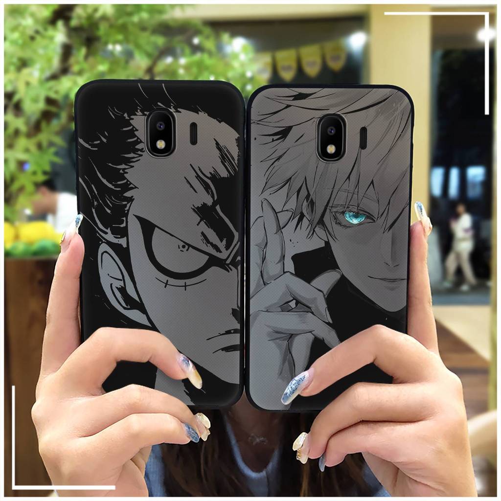SAMSUNG การ์ตูนกันกระแทกเคสโทรศัพท์สําหรับSamsung Galaxy J4 2018/J400Fปกหลังสกปรกป้องกันฝุ่นเต็มห่อG