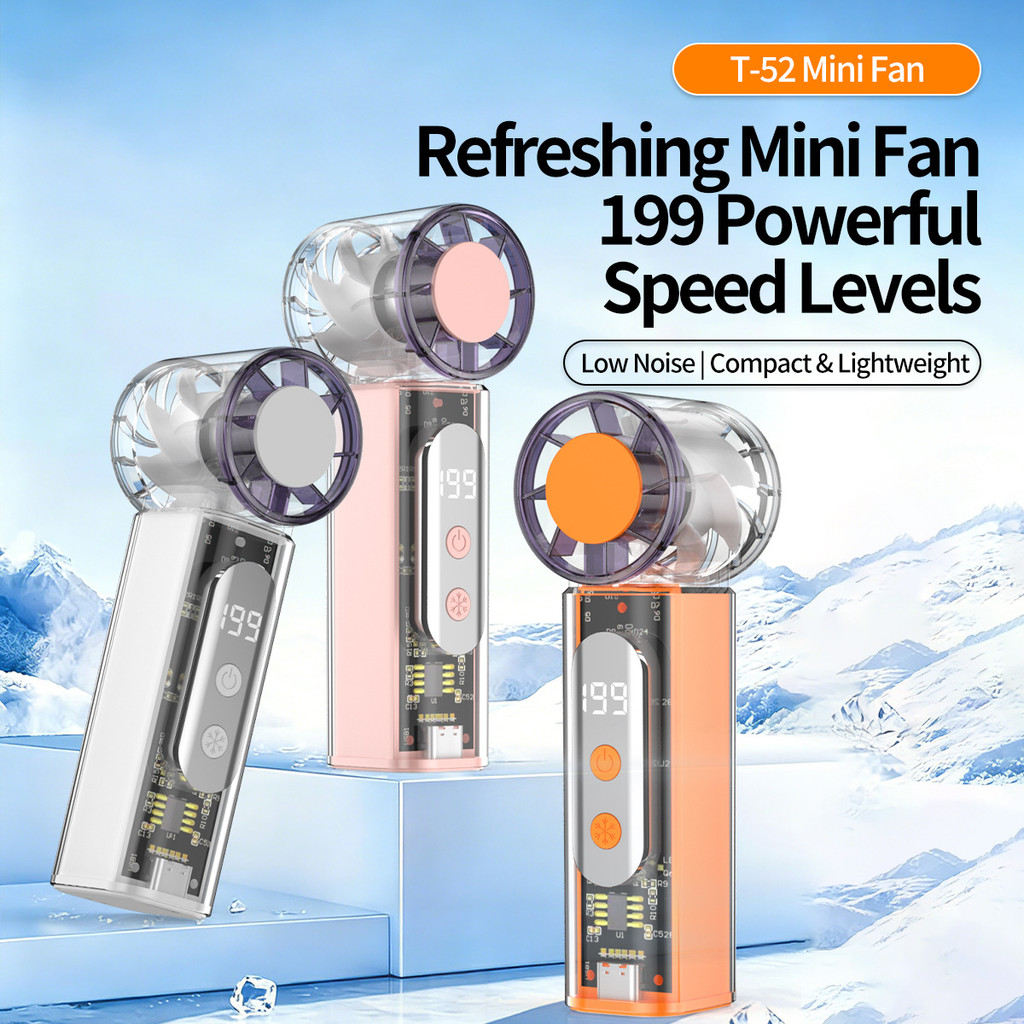 [Gron] 2026T52 Mini Clip Fan Outdoor Portable Clip-on Portable Cooling Small Fan
